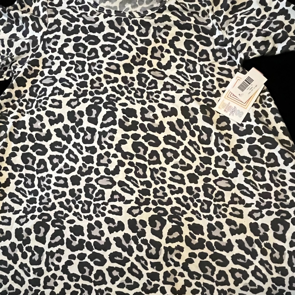 Animal Print Babydoll Top in Black & White